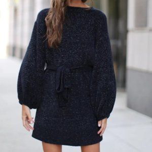 Something Navy by Nordstrom Shimmer Sweater Dress